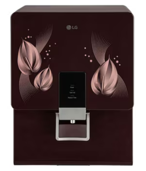 LG 8L RO+Mineral Booster Water Purifier with Steel Tank, Crimson Red