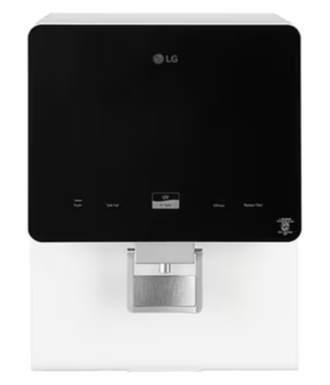 LG 8L RO Water Purifier with Stainless Steel Tank, Premium Glass Finish
